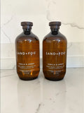 Sand + Fog Vanilla Amber Body Wash 2 Pack 32 oz Each Warm Shower Gel
