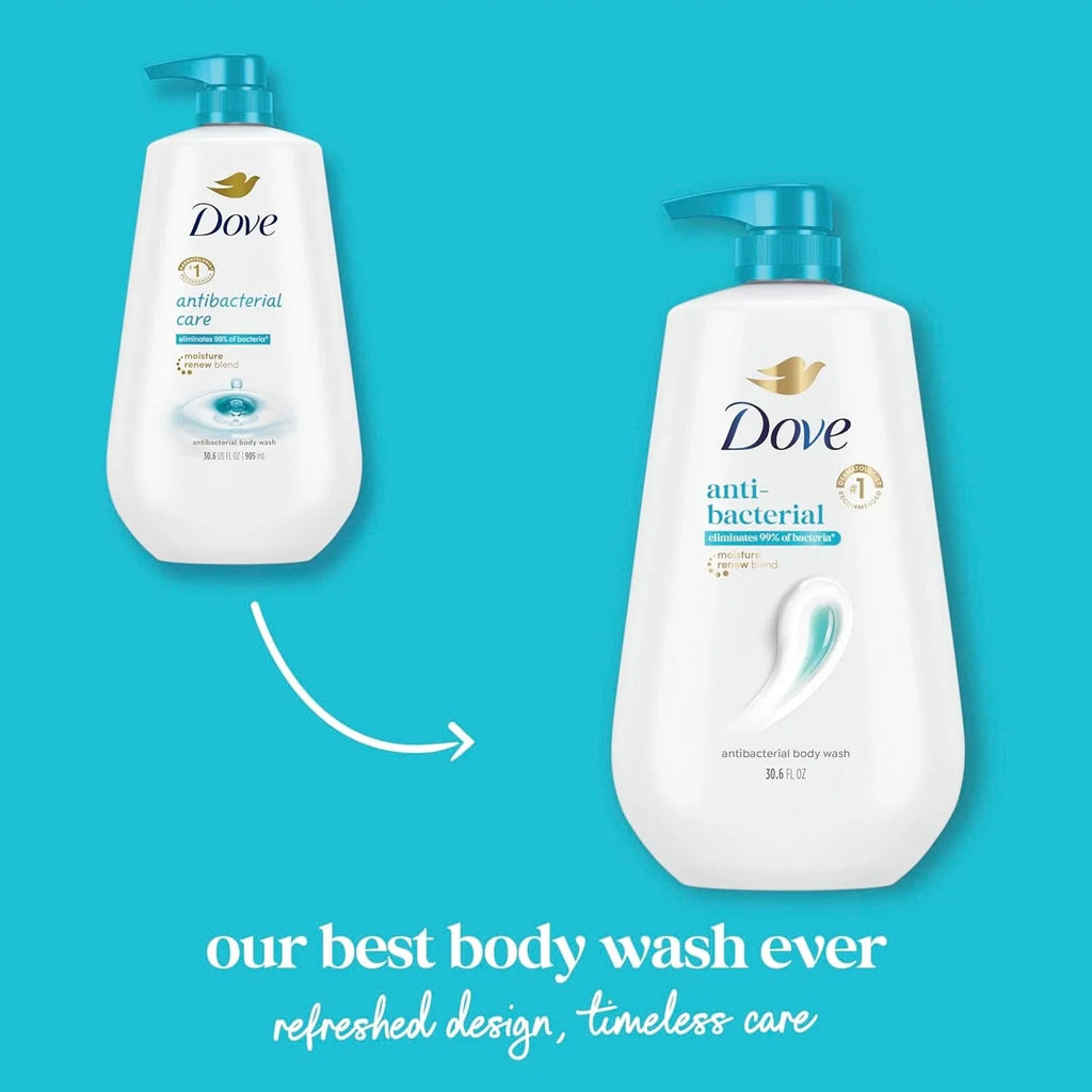 Dove Body Wash with Pump Antibacterial For All Skin Types Protects from Dryness