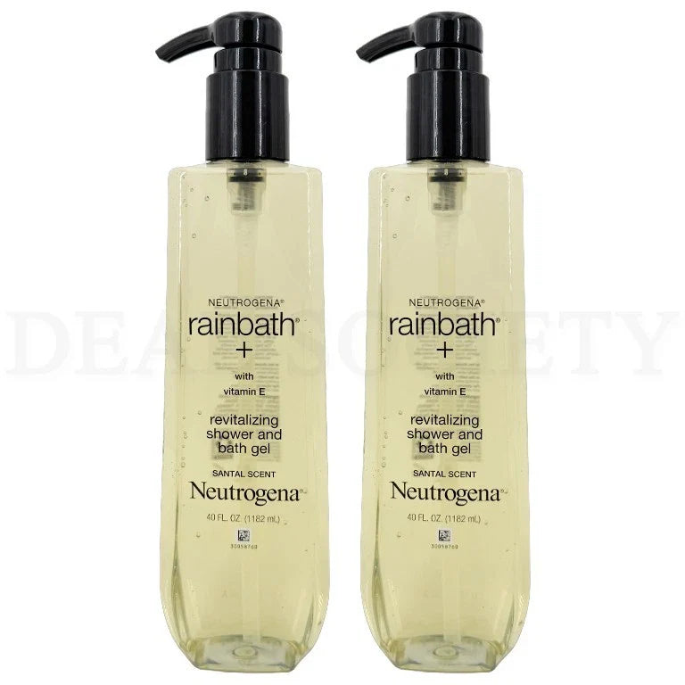 Neutrogena Rainbath Shower & Bath Gel Santal Scent 40oz Lot of 2